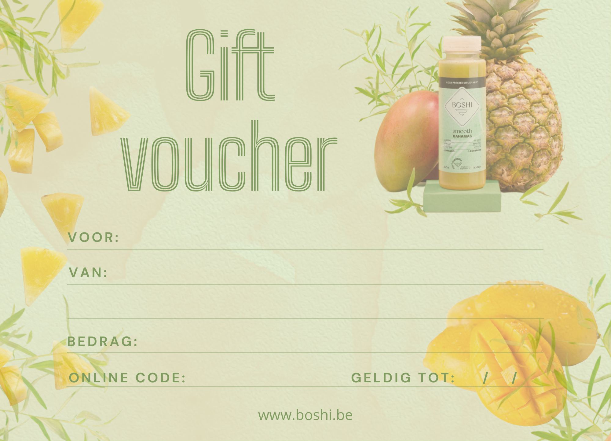 Boshi gift voucher